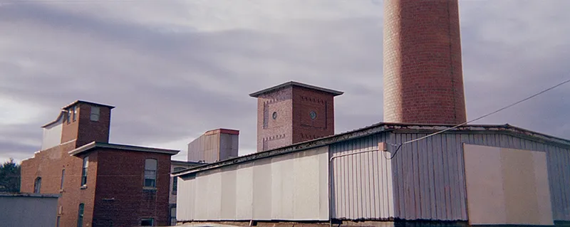 Saxonville Mills — a photograph by Willard Traub.