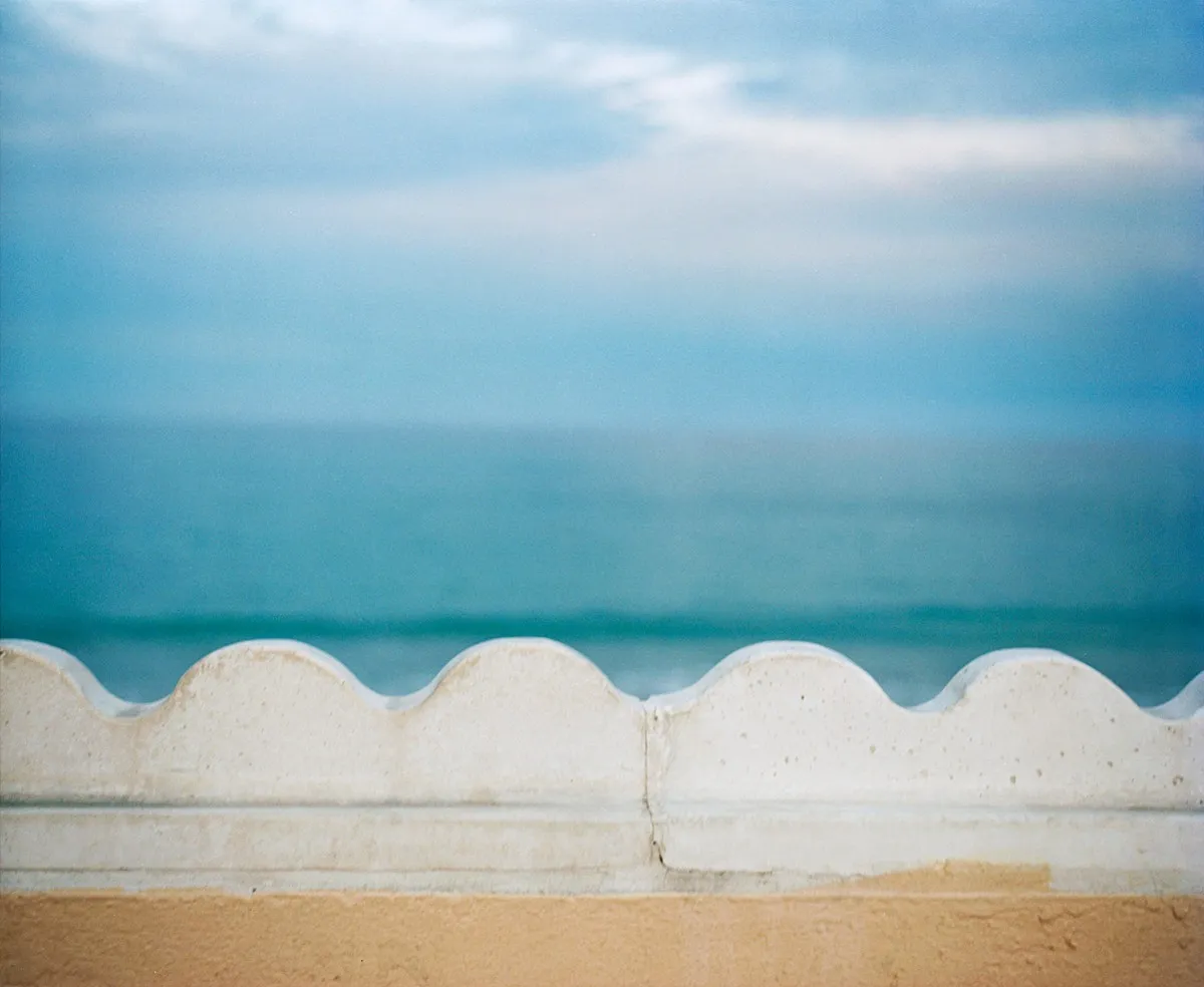 Wave Motif #2 - a photograph by Willard Traub.